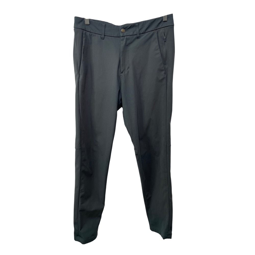Lululemon Straight Leg Gray Zipper Pocket Athletic Pants Men 30 Athletic Classic